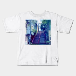 Famous Stair in Japan Kids T-Shirt